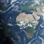 Planeta Pamant verde vazuta din spatiu